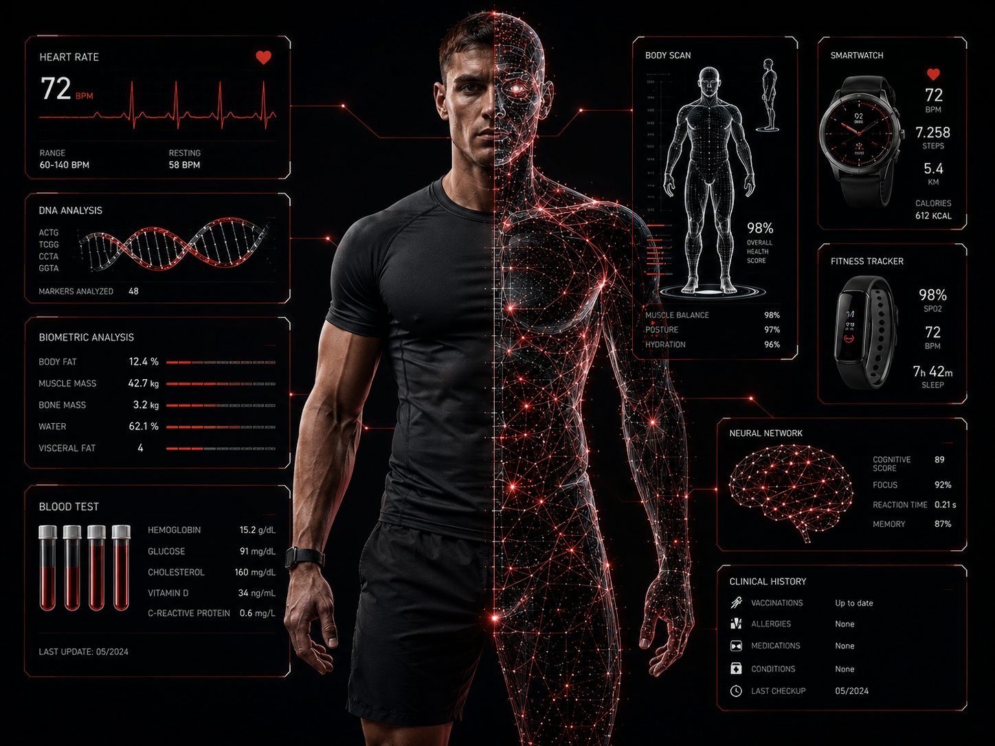 Digital Twin com dados fisiológicos