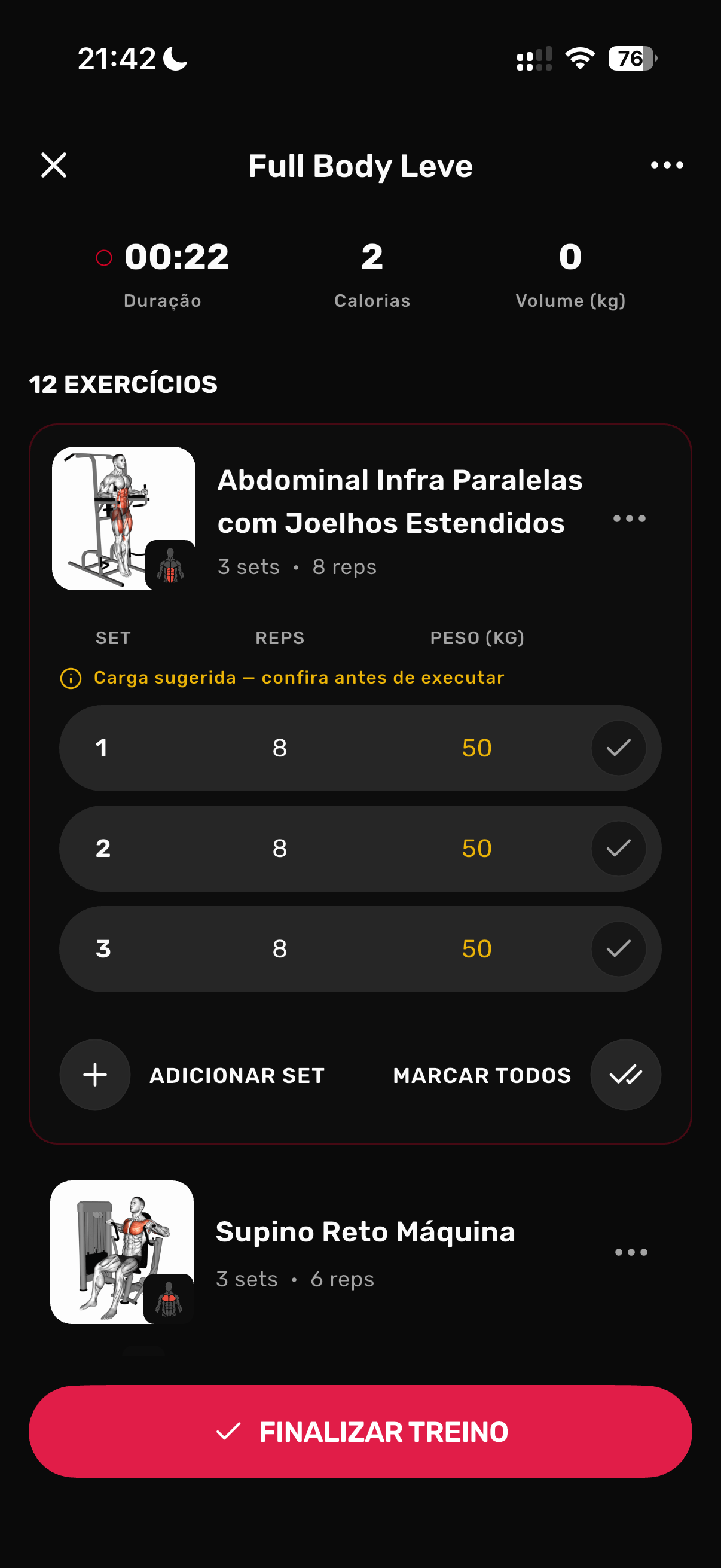 Tela do app Oficial Saúde