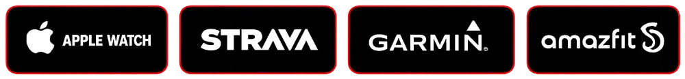 Compatible with Apple Watch, Strava, Garmin and Amazfit